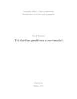 prikaz prve stranice dokumenta Tri klasična problema u matematici