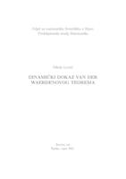 prikaz prve stranice dokumenta Dinamički dokaz van der Waerdenovog teorema